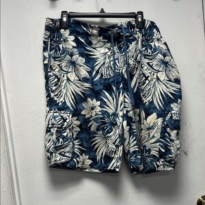 Arizona Jean Company Blue and Gray Mesh Swim Shorts